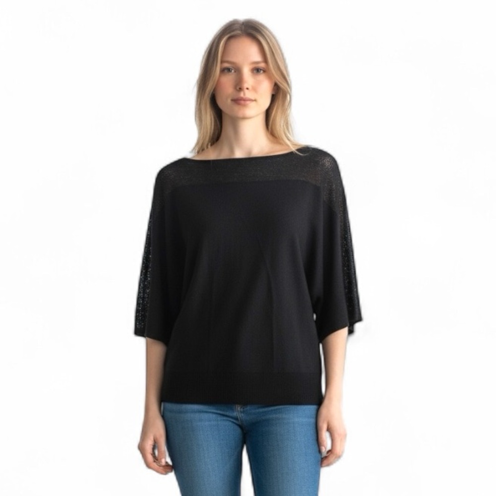 New York & Company Black Knit Top –Size M (NWT)